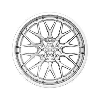 Ridler Wheels Ridler 681 22x10.5 / 5x120.65 BP / 10mm Offset / 83.82mm Hub Brushed w/ Polished Lip Wheel