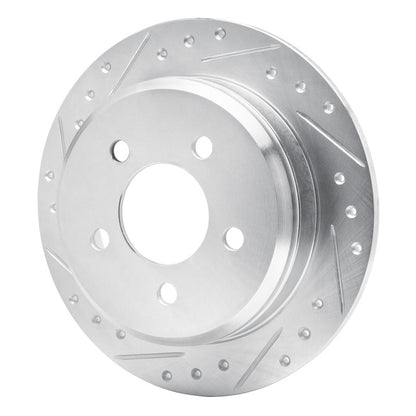 R1 Concepts R1 93-98 Jeep Grand Wagoneer Rear Left Drilled & Slotted Silver Brake Rotor