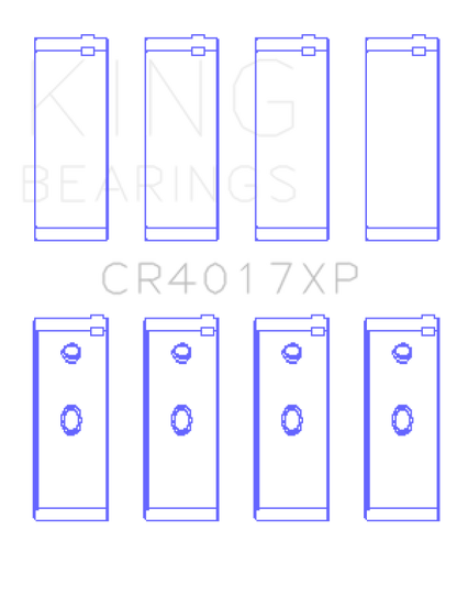 King Engine Bearings Opel 1.8/2.0 X18/20Xe (Size +0.25mm) Connecting Rod Bearing Set
