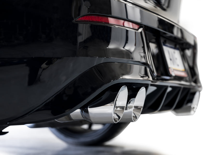 AWE Tuning MK8 Volkswagen Golf R 3in Track Edition Quad Exhaust - Chrome Silver Tips