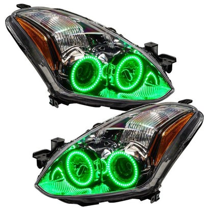 ORACLE Lighting Oracle 10-12 Nissan Altima Coupe LED Headlight Halo Kit - Green