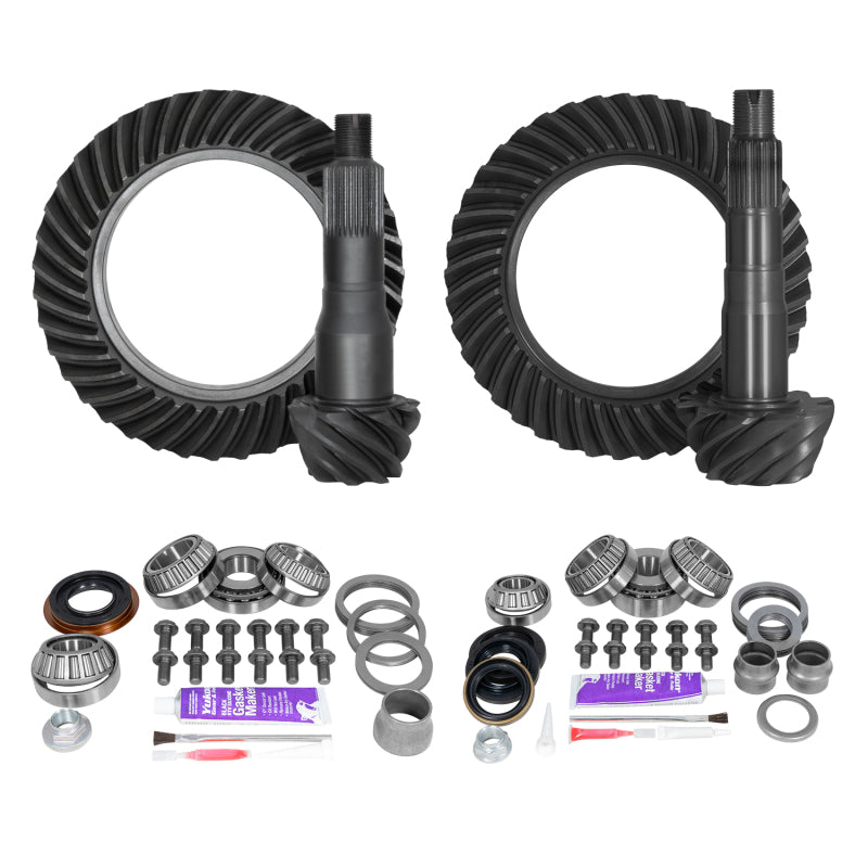 Yukon Gear & Axle Yukon Gear Ring & Pinion Gear Kit Front & Rear for Toyota 8.75/8IFS Diff (A/T w/E-Locker) 4.88 Ratio