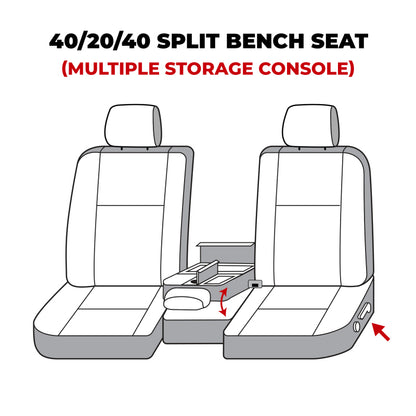 Covercraft 07-13 Toyota Tundra Carhartt Super Dux SeatSaver Custom Front Row Seat Covers - Black