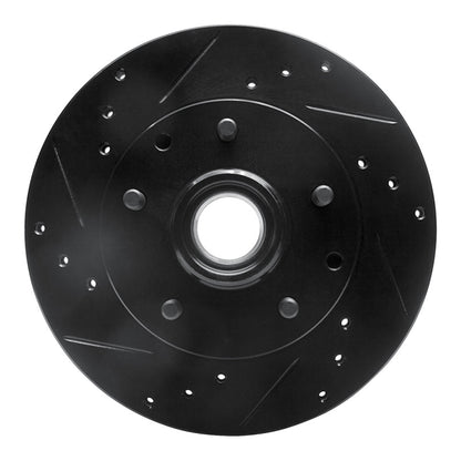R1 Concepts R1 91-03 Chevrolet S10 Blazer Front Left Drilled & Slotted Black Brake Rotor