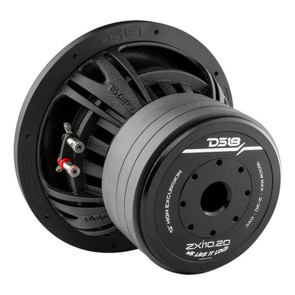 DS18 10in 800 Watts RMS 2 ohm DVC High Excursion Subwoofer