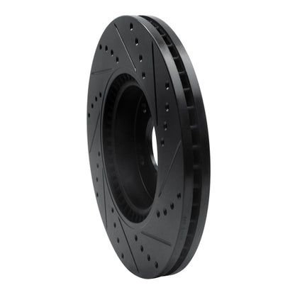 R1 Concepts R1 12-16 Kia Sportage (USA/Canada) Front Left Drilled & Slotted Black Brake Rotor