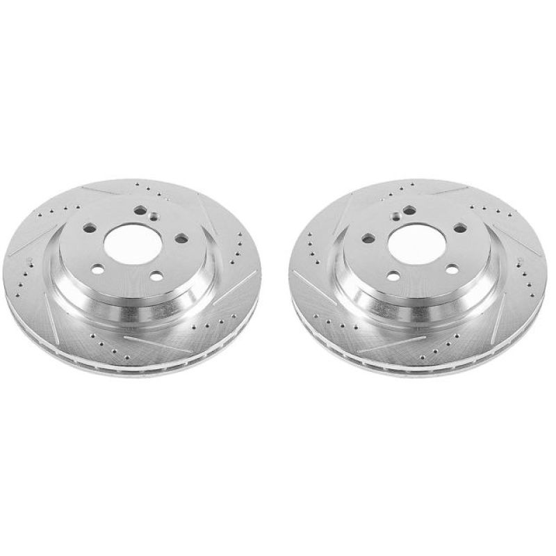 PowerStop Power Stop 12-13 Mercedes-Benz S350 Rear Evolution Drilled & Slotted Rotors - Pair