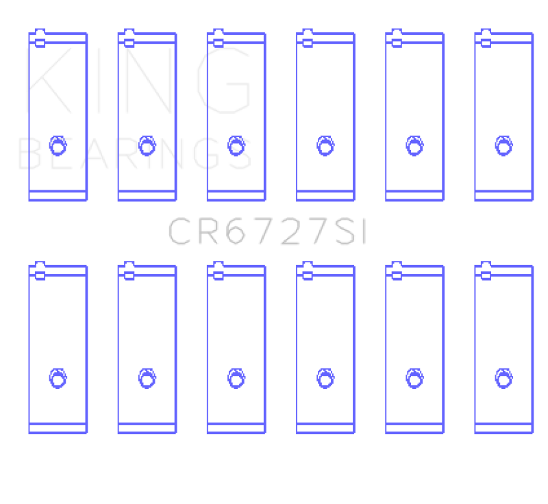King Engine Bearings Toyota 1Fzfe 4477Cc (Size +0.50mm) Connecting Rod Bearing Set
