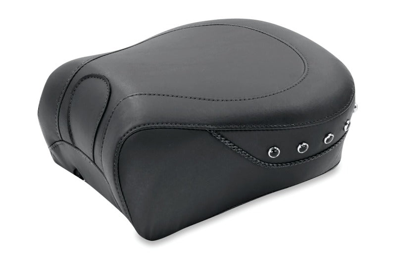 Mustang Motorcycle Mustang 97-07 Harley Rd King,06-07 Str Glide,00-01 Eagle Touring Passenger Seat w/Blk Pearls - Black