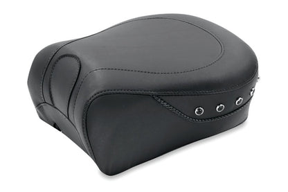 Mustang Motorcycle Mustang 97-07 Harley Rd King,06-07 Str Glide,00-01 Eagle Touring Passenger Seat w/Blk Pearls - Black