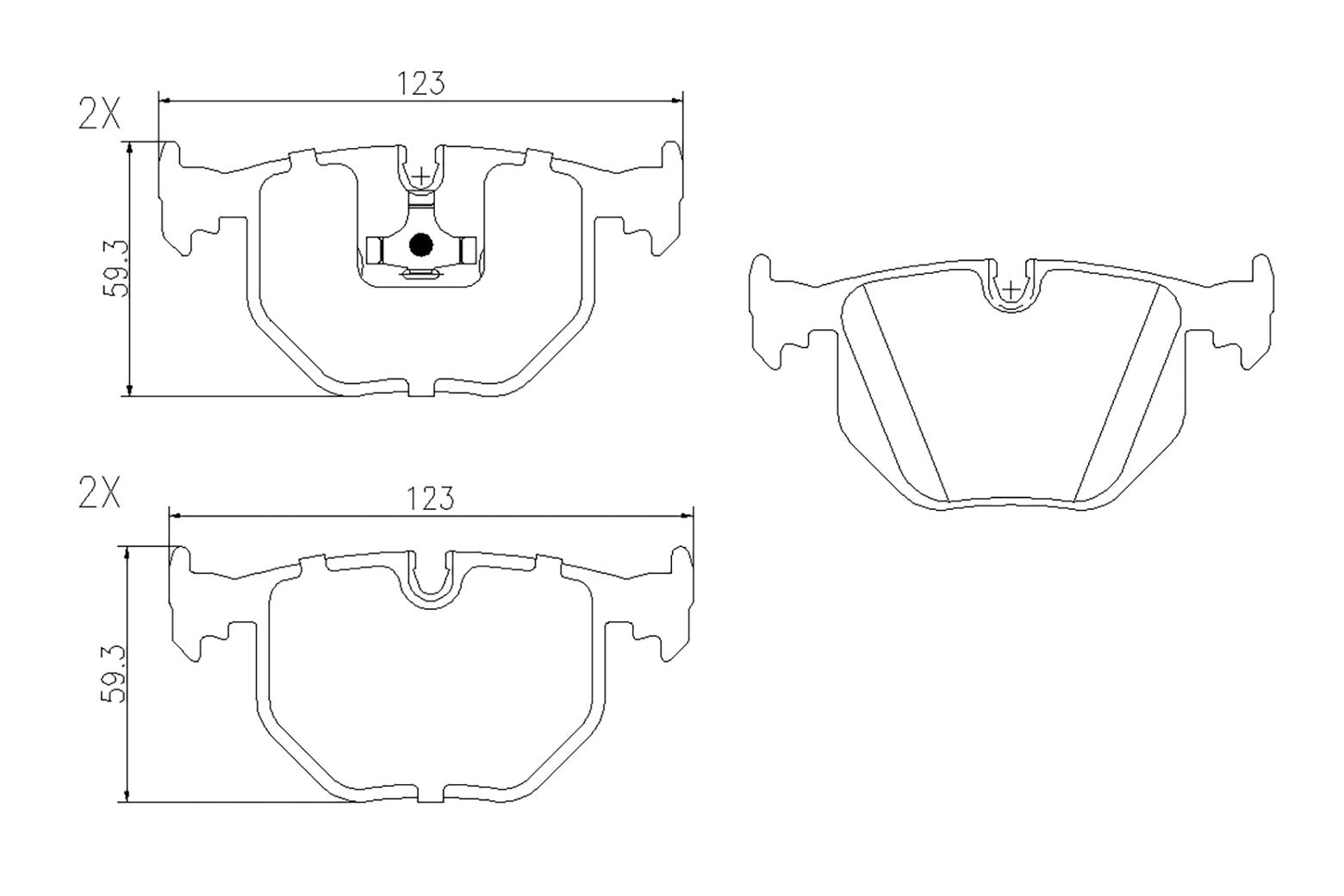 BOGAP B8210168 Brake Pad Set, Disc Brake