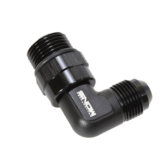 Snow Performance Snow -10 ORB to -8AN 90 Degree Swivel Fitting (Black)