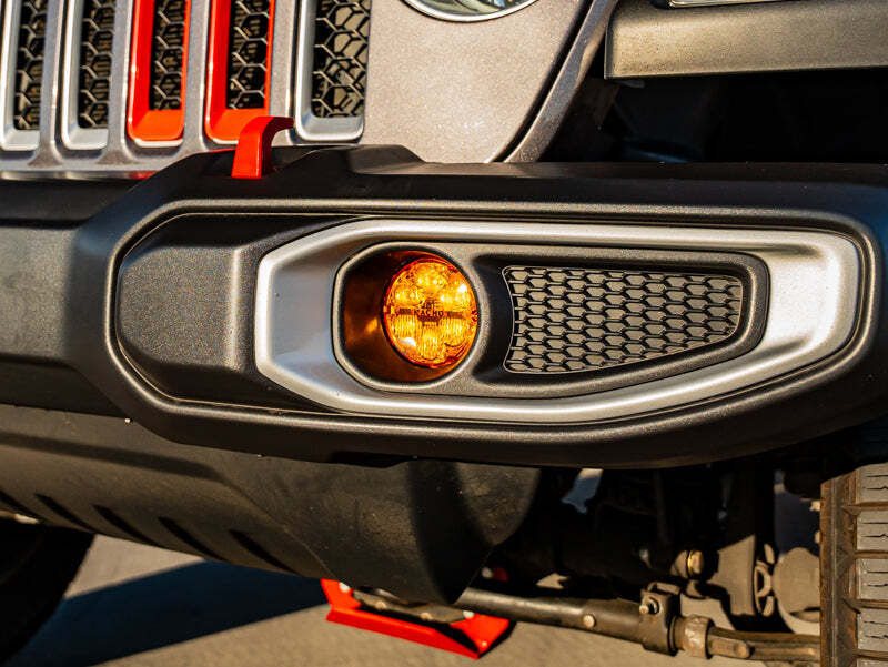 Nacho Offroad Technology Nacho Lighting Jeep JL / JT / JK 1 Piece Bumper Quatro Fog Mounts