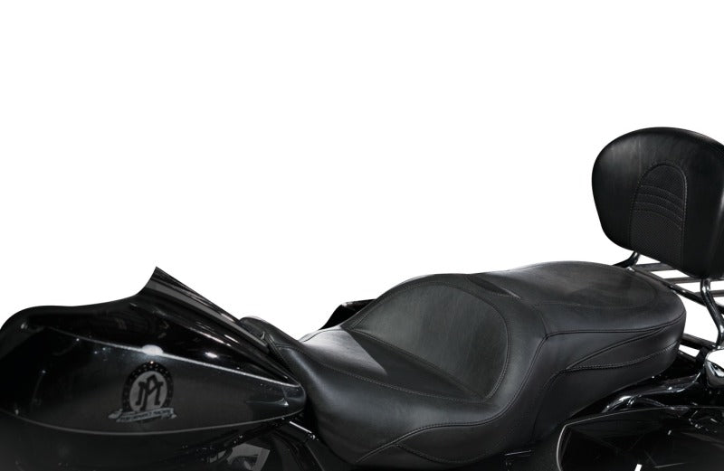 Mustang Motorcycle Mustang 97-07 Harley Road King, 06-07 Street Glide, 00-05 Eagle Sport Touring 1PC Seat - Black