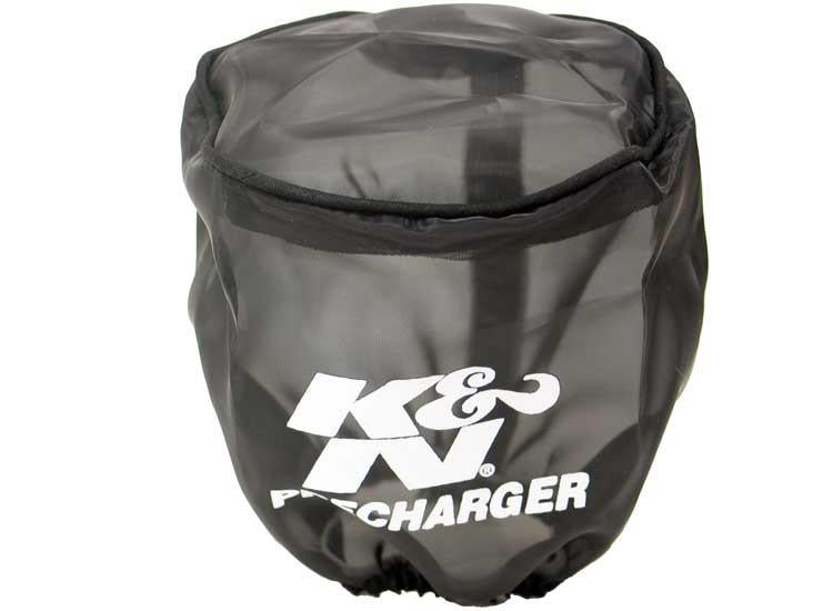K&N Engineering K&N PreCharger Air Filter Wrap Black Universal 4in. Height 4in. Inside Diameter