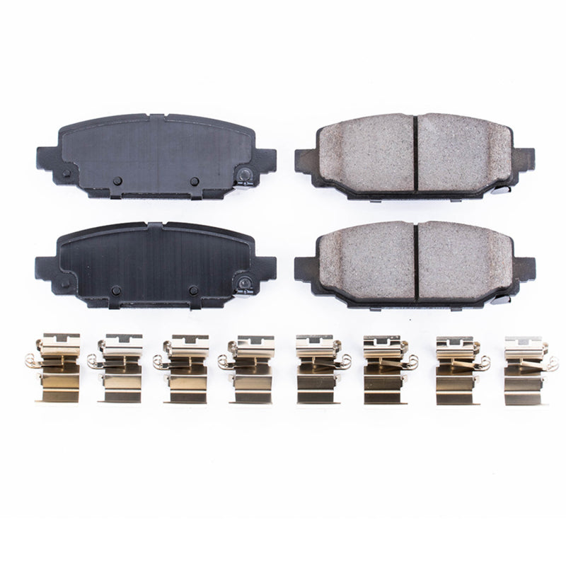 PowerStop Power Stop 18-19 Jeep Wrangler Rear Z17 Evolution Ceramic Brake Pads w/Hardware