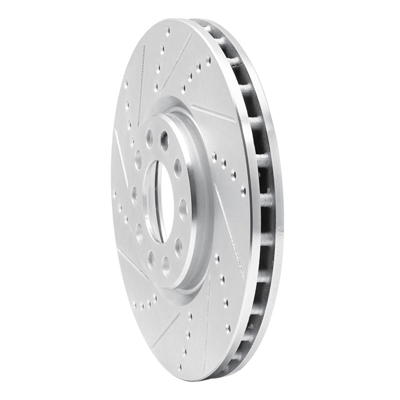 R1 Concepts R1 13-23 Chrysler 200 Front Left Drilled & Slotted Silver Brake Rotor