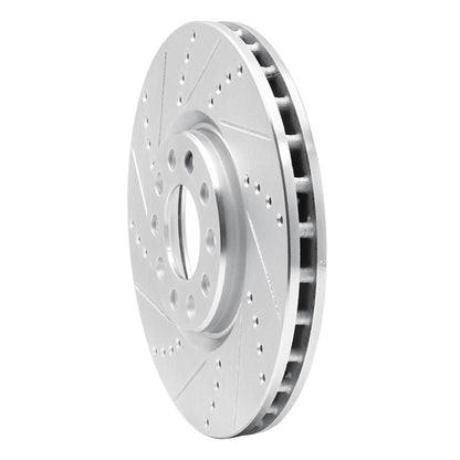 R1 Concepts R1 13-23 Chrysler 200 Front Left Drilled & Slotted Silver Brake Rotor
