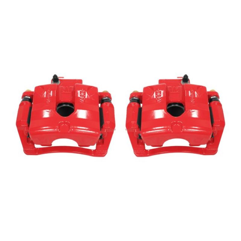PowerStop Power Stop 10-11 Cadillac SRX Rear Red Calipers w/Brackets - Pair