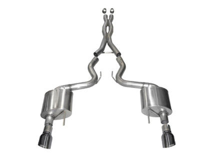 CORSA Performance Corsa 2015-17 Ford Mustang GT Coupe 5.0L 3in Sport Cat-Back Exhaust Dual Rear Exit w/ Gun Metal Tips