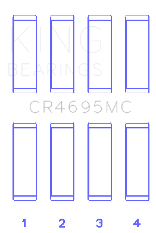 King Engine Bearings Ford Ecoboost 2.0L / 2.3L (Size 0.05) Connecting Rod Bearing Set