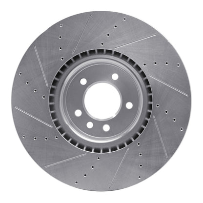R1 Concepts R1 18-25 Land Rover Defender 90 Front Left Drilled & Slotted Silver Brake Rotor