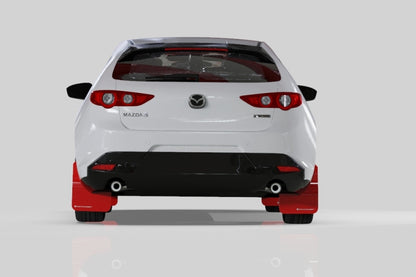 Rally Armor 19-26 Mazda3 Hatchback Black UR Mud Flap w/Red Logo