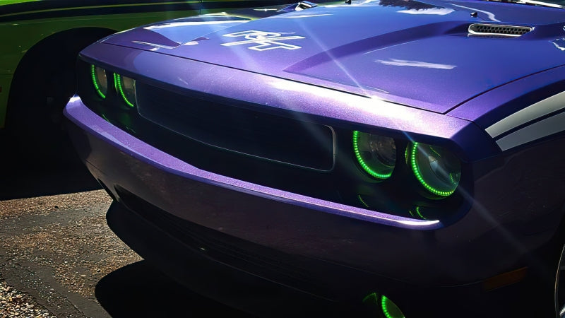 ORACLE Lighting Oracle Dodge Challenger 08-14 Halo Kit (NonProjectorHL) - ColorSHIFT w/ Simple Controller