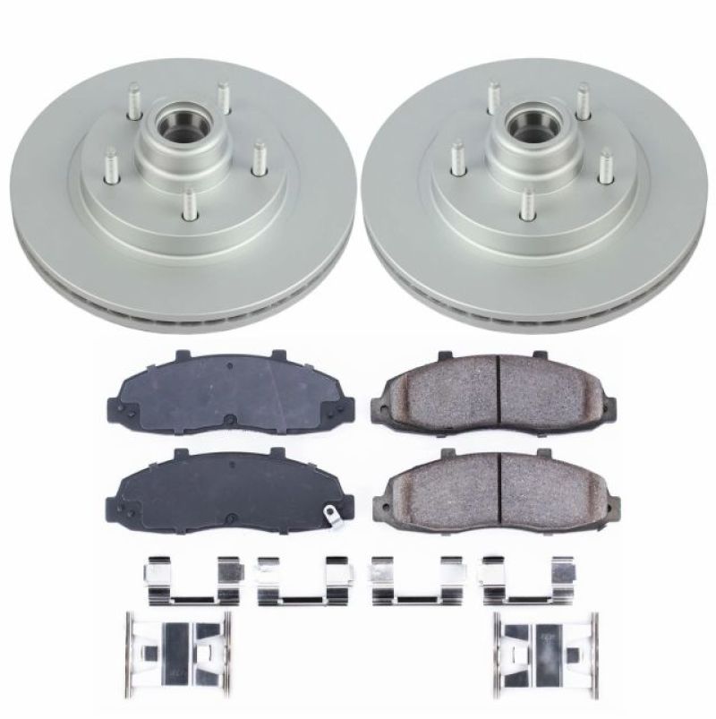PowerStop Power Stop 97-00 Ford F-150 Front Z17 Evolution Geomet Coated Brake Kit