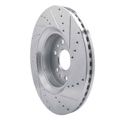R1 Concepts R1 21-25 Jeep Grand Wagoneer L Front Left Drilled & Slotted Silver Brake Rotor