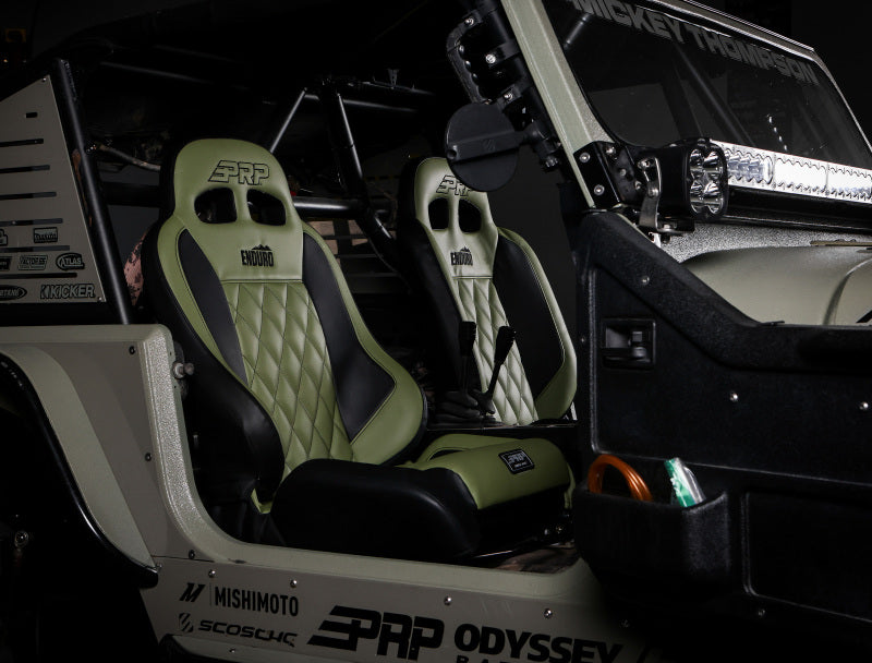 PRP Seats PRP EnduroCrawl Reclining Suspension Seat (Driver Side) - Black Tweed