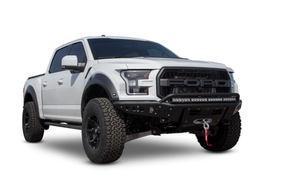 Addictive Desert Designs 17-18 Ford F-150 Raptor Stealth R Front Bumper w/ Winch Mount
