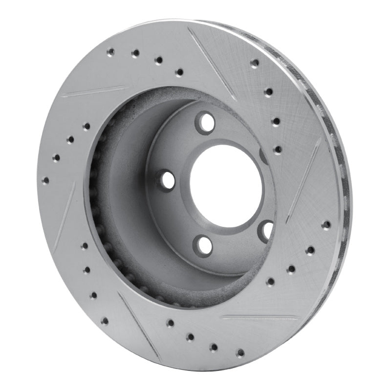 R1 Concepts R1 91-94 Ford Crown Victoria Front Left Drilled & Slotted Silver Brake Rotor