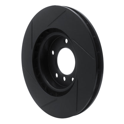 R1 Concepts R1 95-02 BMW M3 Left Front Slotted Black Brake Rotor