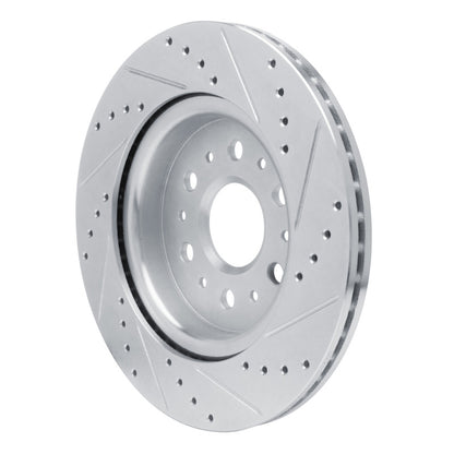 R1 Concepts R1 17-25 Buick Enclave Rear Left Drilled & Slotted Silver Brake Rotor