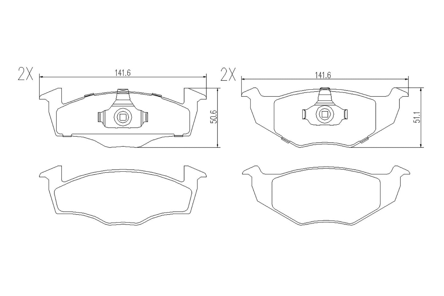 BOGAP A8210153 Brake Pad Set, Disc Brake