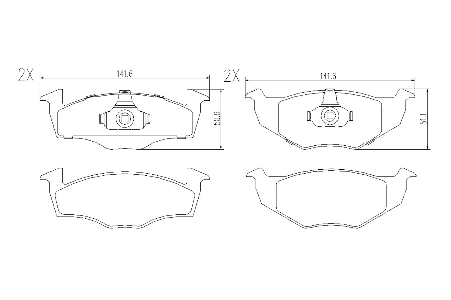 BOGAP A8210153 Brake Pad Set, Disc Brake
