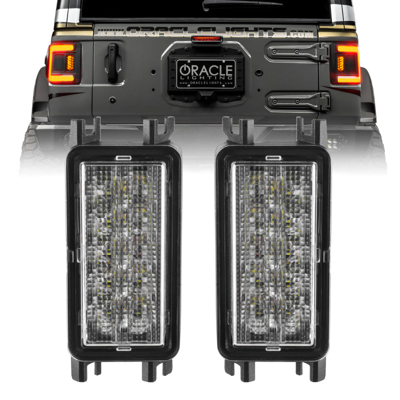 ORACLE Lighting Oracle 2018+ Jeep Wrangler JL Dual Function Reverse LED Flush Taillight - Amber/White