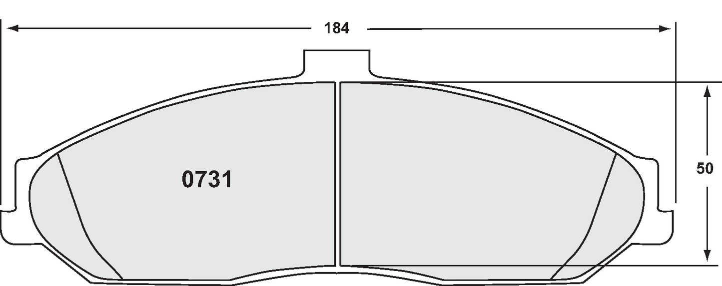 PFC 0731.22 BRAKE PADS Z-RATED FRONT CHEVROLET CORVETTE C6 EXCLUDING Z06/ZR1 2005-