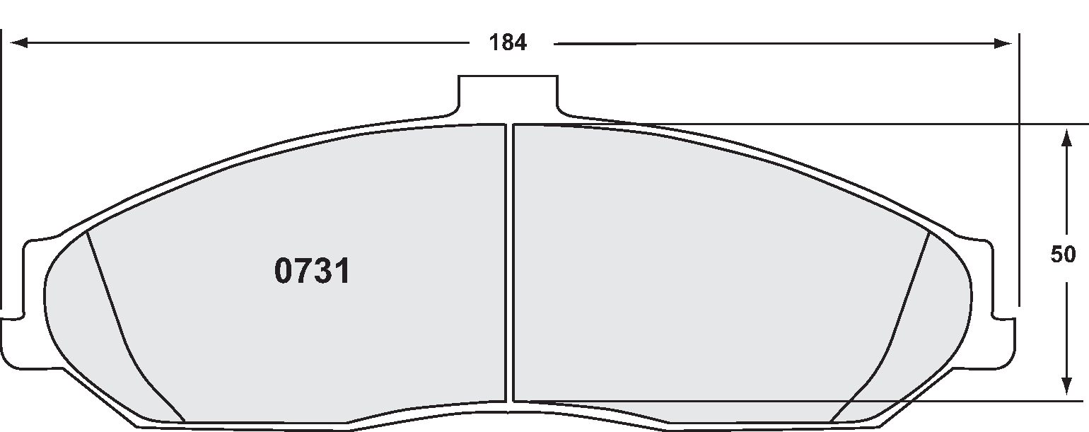 PFC 0731.22 BRAKE PADS Z-RATED FRONT CHEVROLET CORVETTE C6 EXCLUDING Z06/ZR1 2005-
