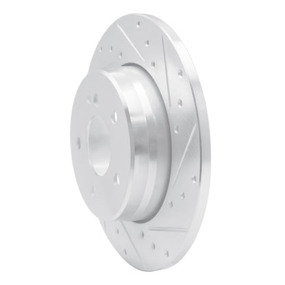 R1 Concepts R1 98-03 Mercedes-Benz E320 Rear Right Drilled & Slotted Silver Brake Rotor