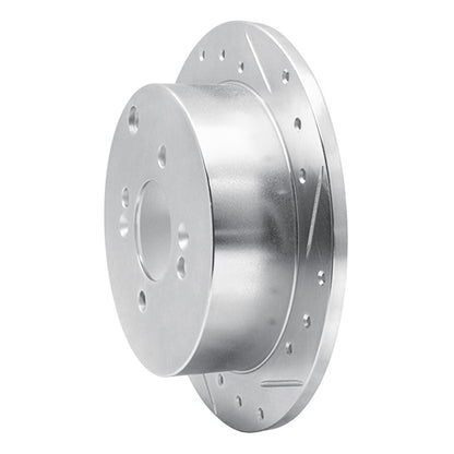 R1 Concepts R1 06-12 Dodge Attitude (Mexico) Rear Right Drilled & Slotted Silver Brake Rotor