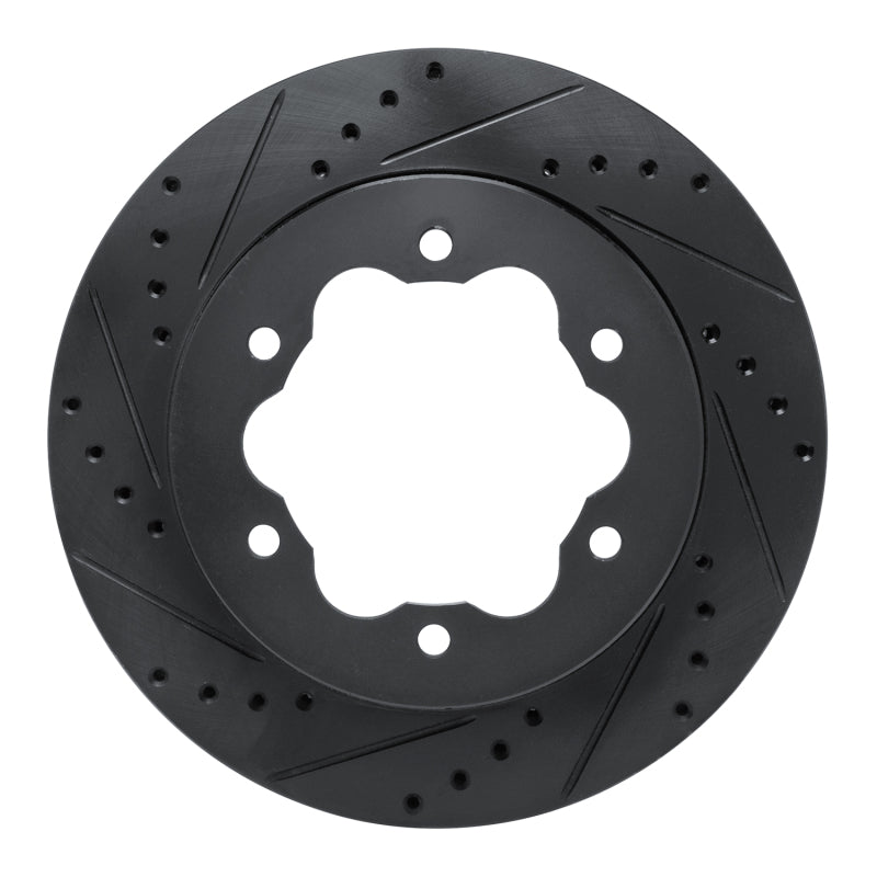 R1 Concepts R1 20-25 Ford Transit-350 HD/DRW Rear Left Drilled & Slotted Black Brake Rotor