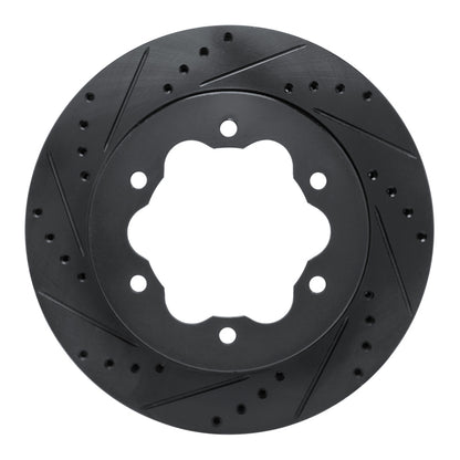 R1 Concepts R1 20-25 Ford Transit-350 HD/DRW Rear Left Drilled & Slotted Black Brake Rotor