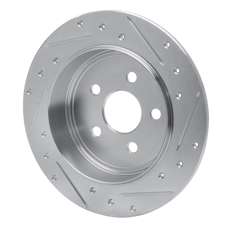 R1 Concepts R1 95-03 Chrysler PT Cruiser Rear Left Drilled & Slotted Silver Brake Rotor