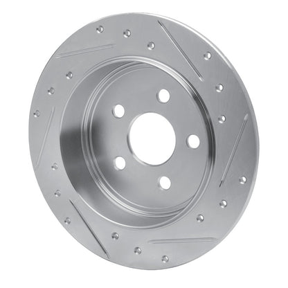 R1 Concepts R1 95-03 Chrysler PT Cruiser Rear Left Drilled & Slotted Silver Brake Rotor