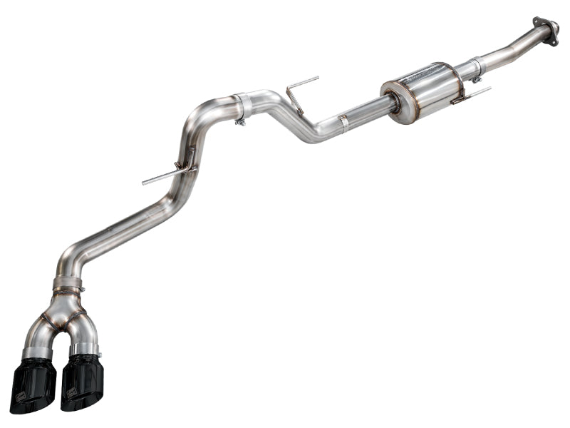 AWE Tuning AWE 21-25 Ford F150 (14th Gen Reg Cab) Cat-Back Exhaust - 4.5in Dual Side Exit Diamond Black Tips