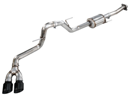 AWE Tuning AWE 21-25 Ford F150 (14th Gen Reg Cab) Cat-Back Exhaust - 4.5in Dual Side Exit Diamond Black Tips