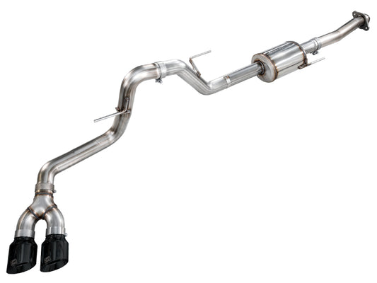 AWE Tuning AWE 21-25 Ford F150 (14th Gen Reg Cab) Cat-Back Exhaust - 4.5in Dual Side Exit Diamond Black Tips