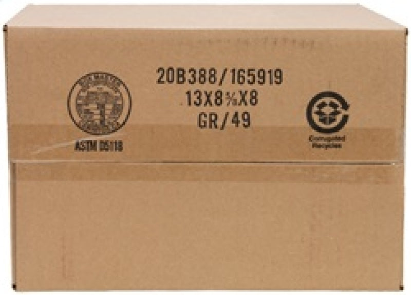 K&N Engineering K&N Filter Univ Air Filter Carb Fib T/B 3-1/2in FLG OD / 12x6in B / 9-15/16x3-15/16in T / 6in H
